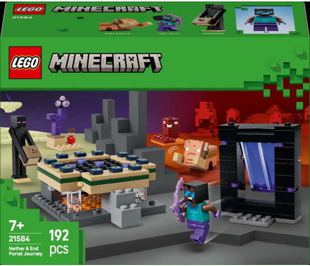 LEGO MINECRAFT 21584 Podróż przez portal netheru i kresu - 1473416 - zdjęcie